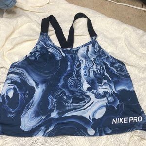 NIKE shirt blue and white